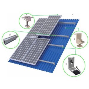 Solar Aluminium Roof Mounting Complete